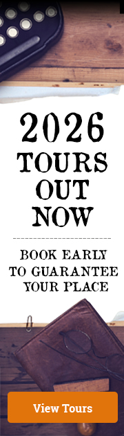 2026 Tours out now - Book early to guarantee your place. Oct24. Vew Tours